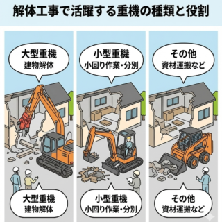 【八尾市での解体工事】重機選びで費用が変わる？知っておきたい種類とコストを抑えるポイント